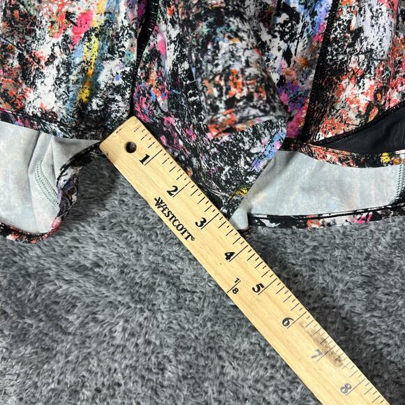 Lululemon Hotty Hot Shorts Womens Size 12 Spray Print 4" Inseam Lowrise Yoga - Picture 4 of 8